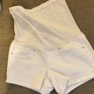 YMI High Waist White Women's Shorts maternity